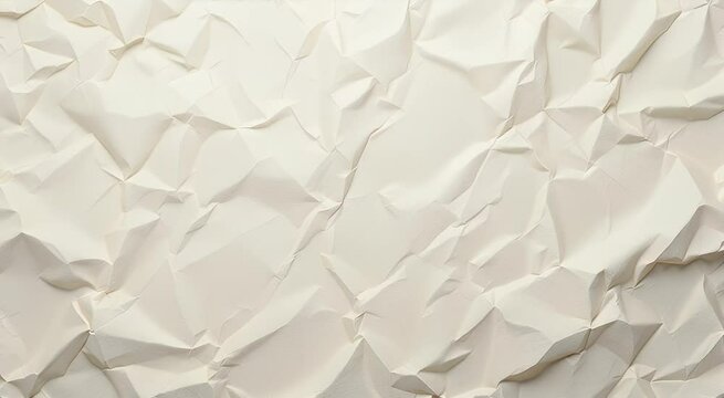 Crumpled white paper texture