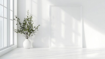 Fototapeta premium empty room with window