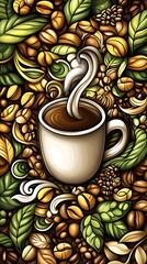 cup of coffee art 