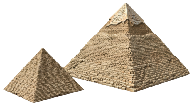 Isolated Egyptian Pyramids