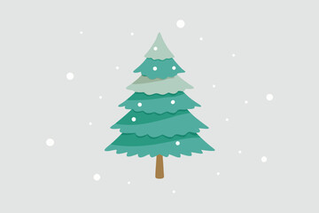 christmas tree vector illustration