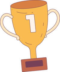Trophy illustration, perfect for design graphic needs
