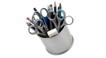 Isolated Pen and Pencil Holder