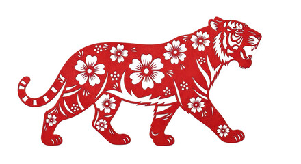 Isolated Chinese New Year Tiger