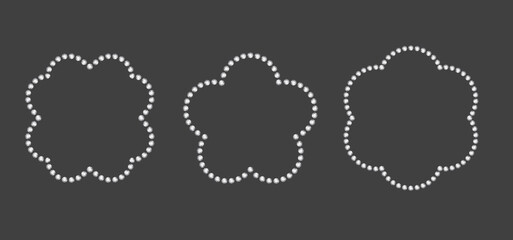 Jewel Rhinestone Flower Frame Element