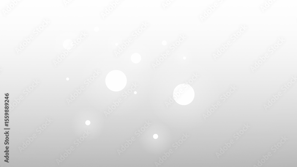 Poster subtle white glowing bokeh lights and particles, transparent background, vector illustration of soft
