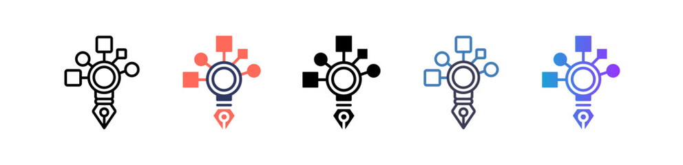 Design Thinking multiple icon