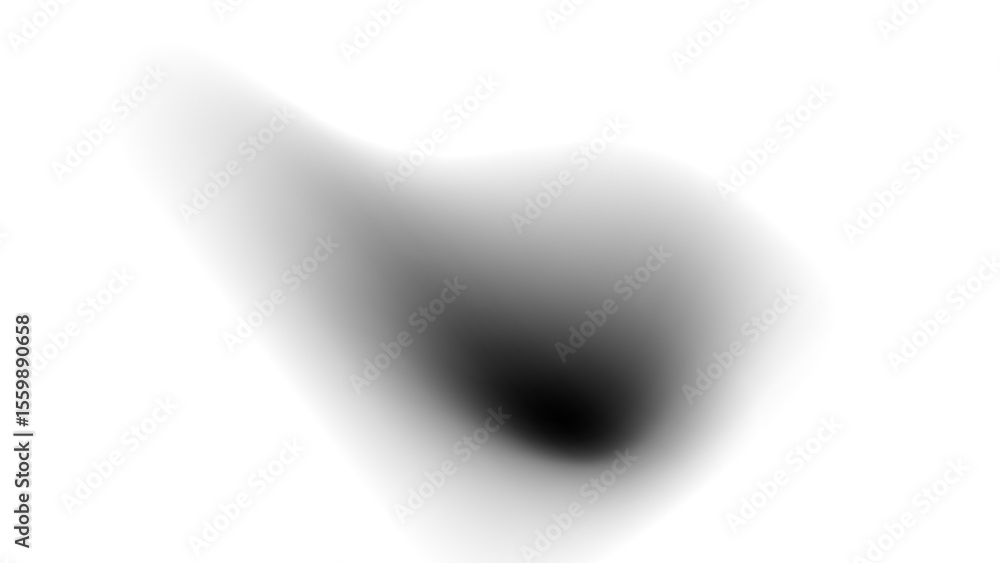 Poster transparent background: a soft, dark gray abstract blur, creating a subtle shadow or a minimalist, e