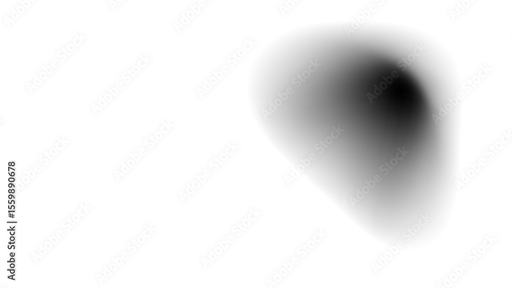 Poster transparent background: a soft, dark gray abstract blur, creating a subtle shadow or a minimalist, e