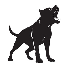 Showcasing a noble Cane Corso digital black form, impactful for any design - Cane Corso silhouette - Cane Corso Vector - Silhouette of Cane Corso - dog silhouette

