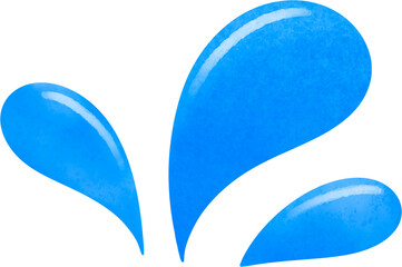 파란색물방울 시원한물놀이 여름물방울 수분보충