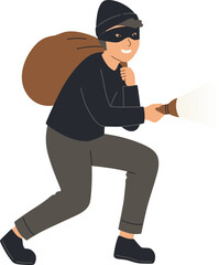 Thief with Flashlight

