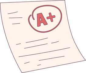 Assigment Paper illustration, perfect for design graphic needs