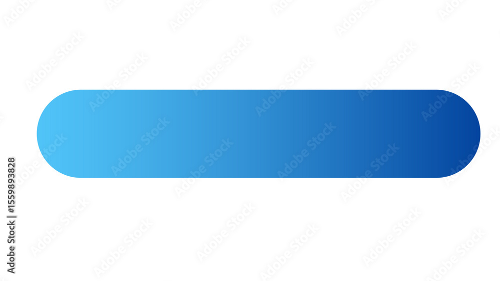 Poster rounded blue gradient button transparent background, web element, call to action, modern ui componen