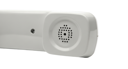 Isolated Phone Receiver Close-up