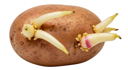 Isolated Sprouted Potato