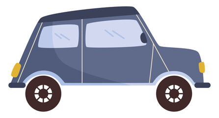 Naklejka premium Retro Vintage Car Transportation Vector Illustration