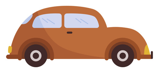 Retro Vintage Car Transportation Vector Illustration