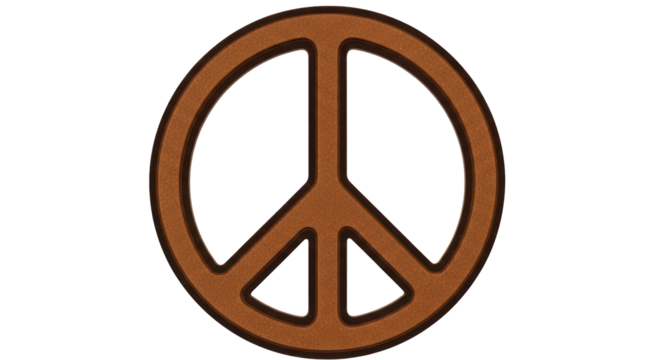 Isolated Peace Sign
