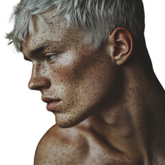 Obraz premium portrait of a man on transparent png background