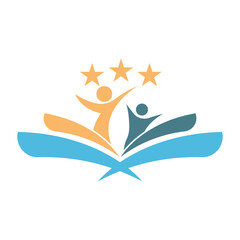 Book logo icon design