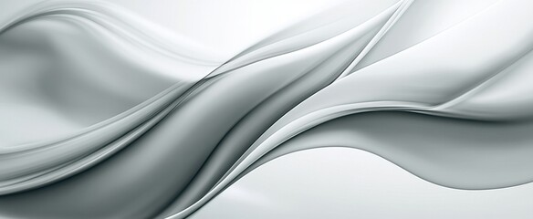 A captivating abstract background featuring soft gray waves that flow gracefully, creating a sense of elegance and modern minimalism, perfect for various design projects.