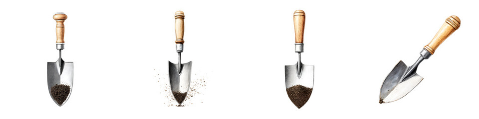 Gardening Trowel Tools Set - Isolated on White Background