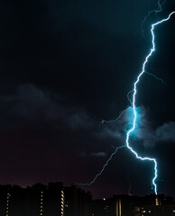 lightning in the night