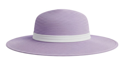 Isolated violet summer hat