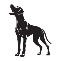 Beautiful Rhodesian Ridgeback digital black graphic - Rhodesian Ridgeback silhouette - Rhodesian Ridgeback Vector - Silhouette of Rhodesian Ridgeback - dog silhouette

