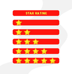 red product star rating option your infographic infographic template