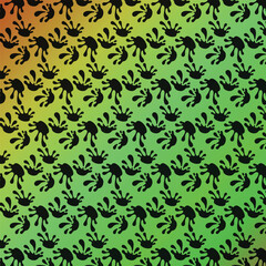 Abstract geometric pattern with vibrant color accents and clean lines