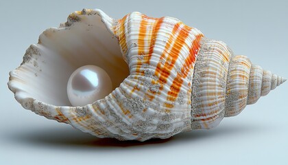 Pearl nestled within a seashell
