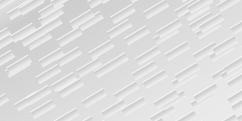 Crisp Abstract Geometric Banner in White Color Tones with 3D Elements and Linear Composition for Use in Clean and Professional Marketing Layouts
