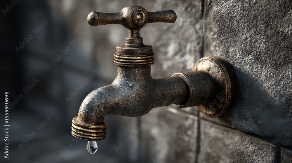 Poster dry tap with low flow symbolizing a trapped heat zone
