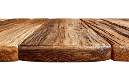 Aged Wood Table Surface: A meticulously captured image of a beautifully aged wooden table surface. Each individual wood plank showcases its unique grain pattern, conveying texture and character.