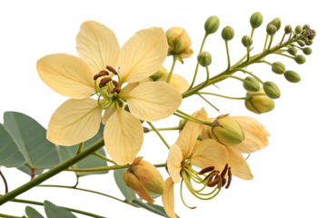 Senna auriculata yellow flowers