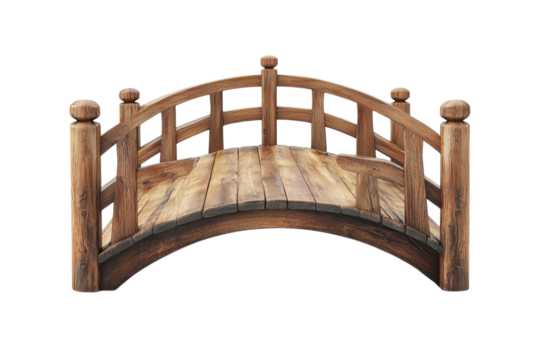 Wooden Arch Bridge for Gardens and Landscape Designs Rustic Decoration and Natural Beauty Garden Art