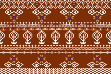 Intricate Ethnic Textile Design with Geometric