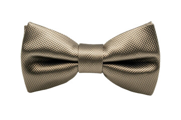 Elegant Gold Bow Tie Isolated on Black Background Formal Wear Accessory Fashion Statement Piece