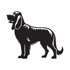 An iconic Bloodhound digital outline, reflecting its famous characteristics - Bloodhound silhouette - Bloodhound Vector - Silhouette of Bloodhound - dog silhouette


