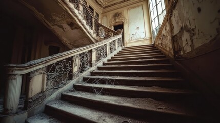 Decaying grand staircase