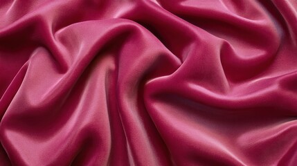 Obraz premium Deep crimson silk fabric folds