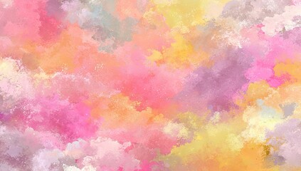 Abstract watercolor pastel cloud shapes