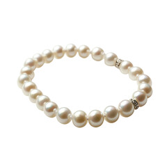 Obraz premium String of Pearls, String of freshwater pearls, isolated on transparent background