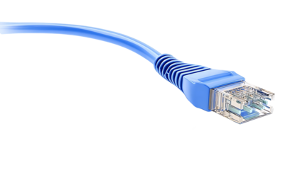 Ethernet cable. LAN, network, Internet concept. RJ45 cord isolated on white 3d illustration