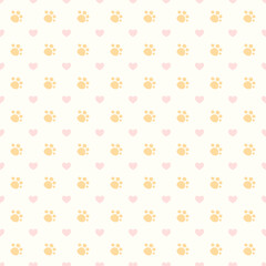 seamless background with hearts 