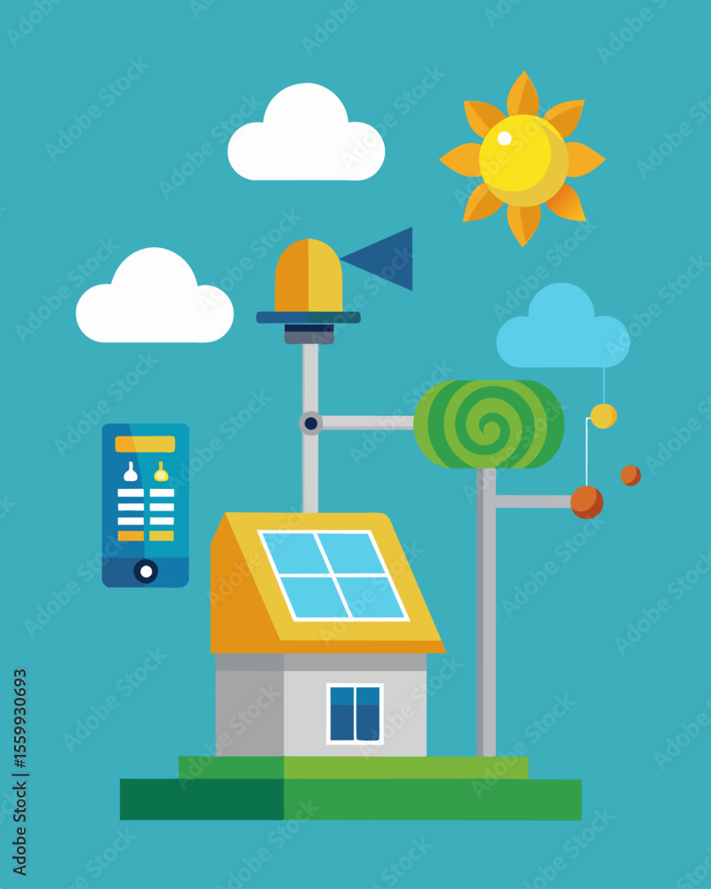Poster a solarpowered weather station that teaches students about meteorology and weather patterns by using