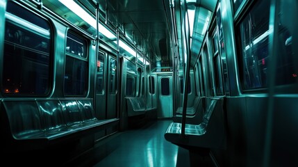 Empty subway car at night (2)