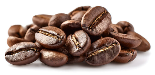 Obraz premium coffee beans on white background
